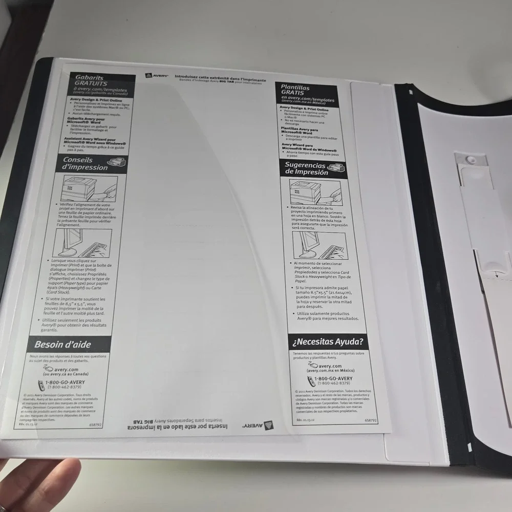 Staples Better Binder 3 Inch Ring White Black Flexible‎ Spine 600 Sheet Capacity